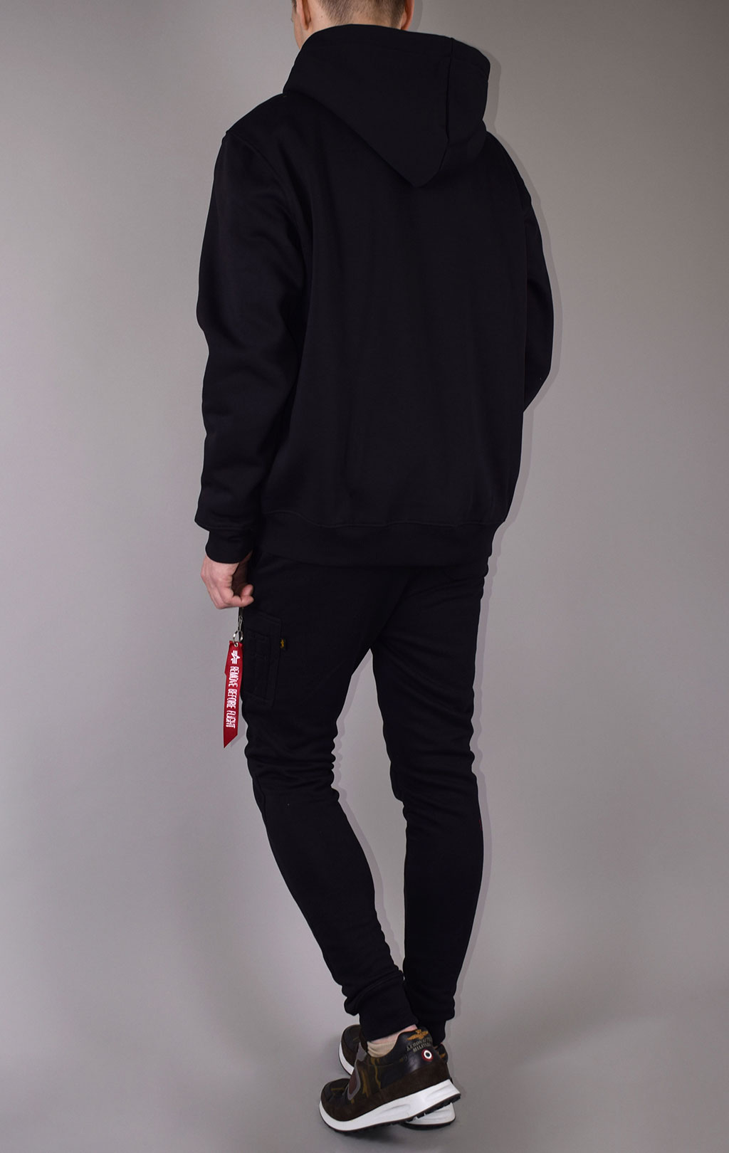 Толстовка ALPHA INDUSTRIES FOAM PRINT HOODY black 