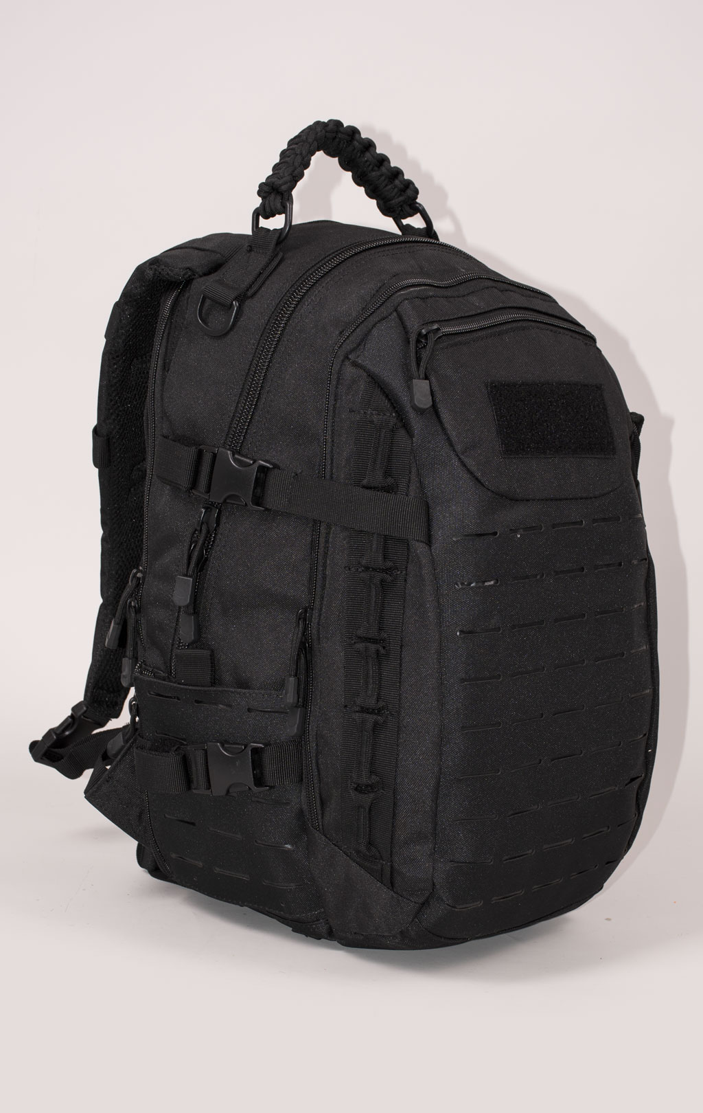 Рюкзак тактический 30L front laser cut, paracord black BS-544 Китай