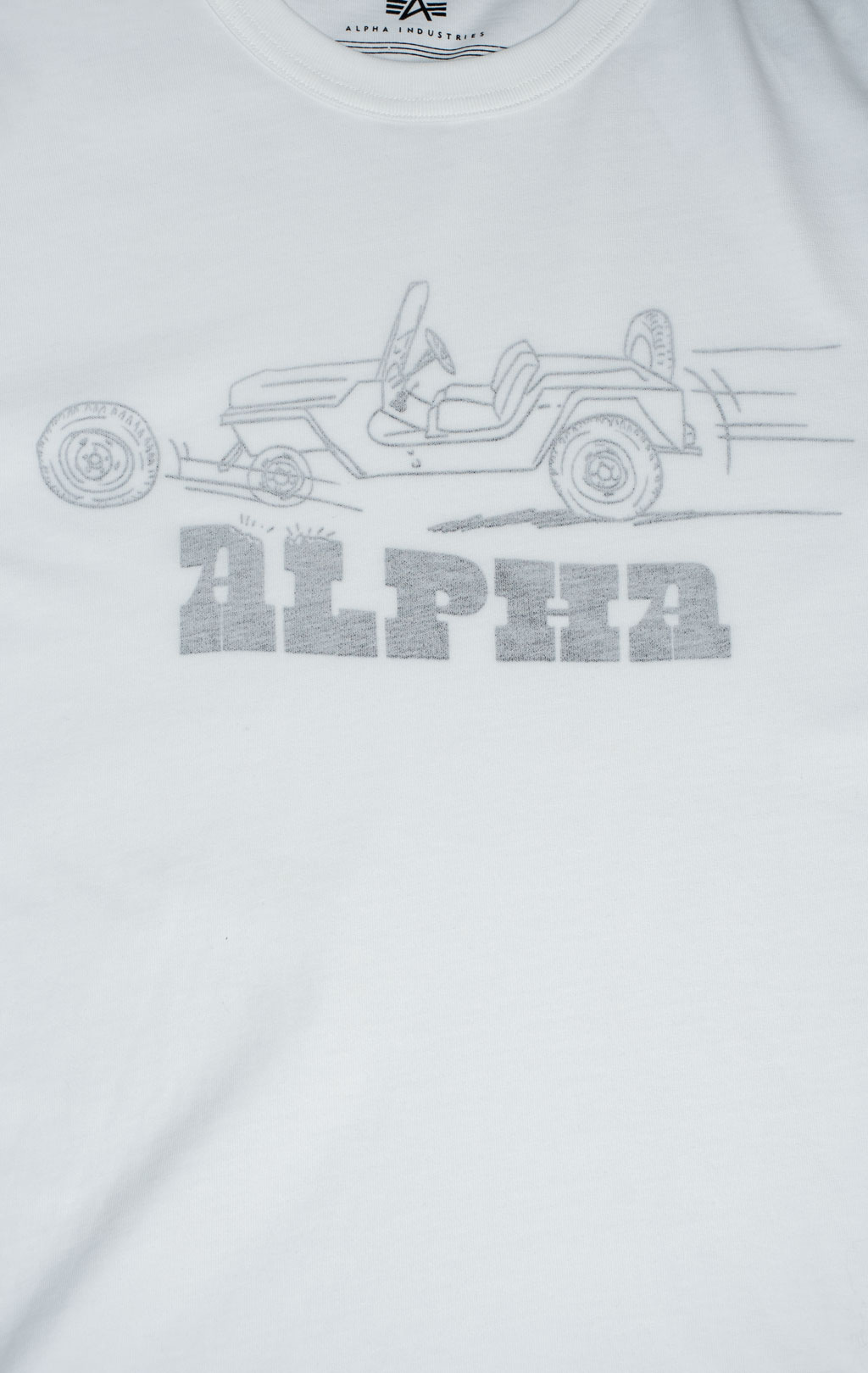 Футболка ALPHA INDUSTRIES 1940s GP JEEP TEE SS 25 m white 