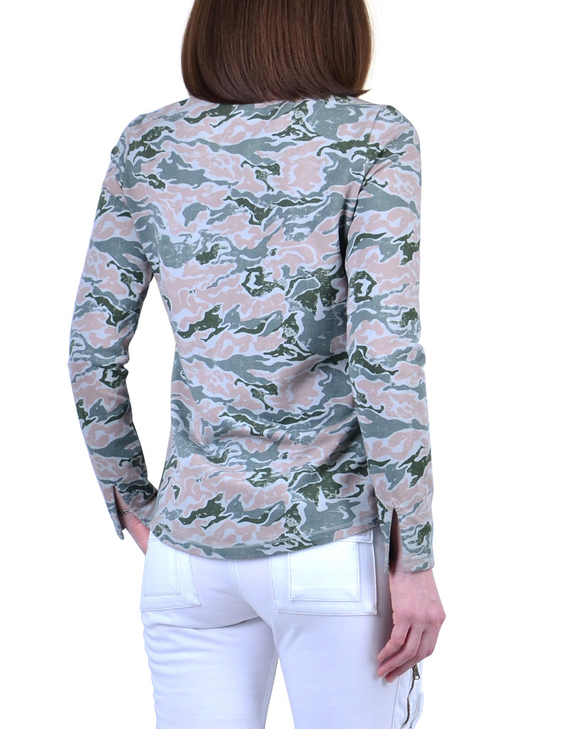 Женский свитшот AERONAUTICA MILITARE camouflage rosa (FE 1261) 