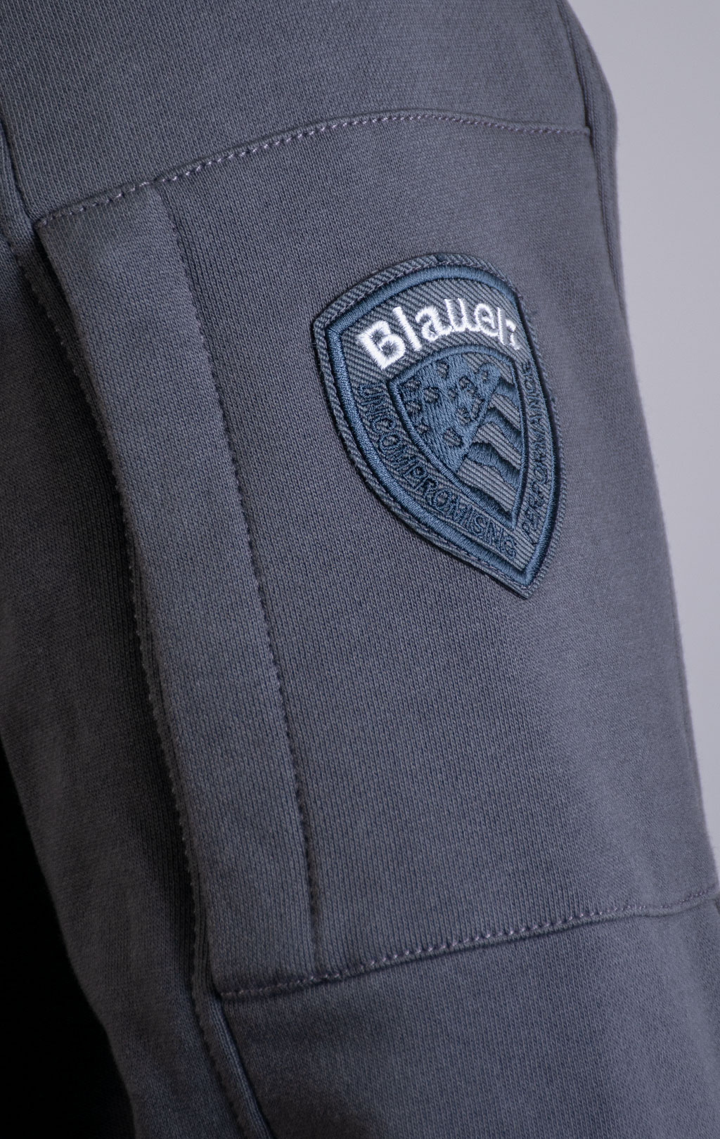 Толстовка на молнии BLAUER CARDINTON FW 25/26 anthracite grey (F02184) 