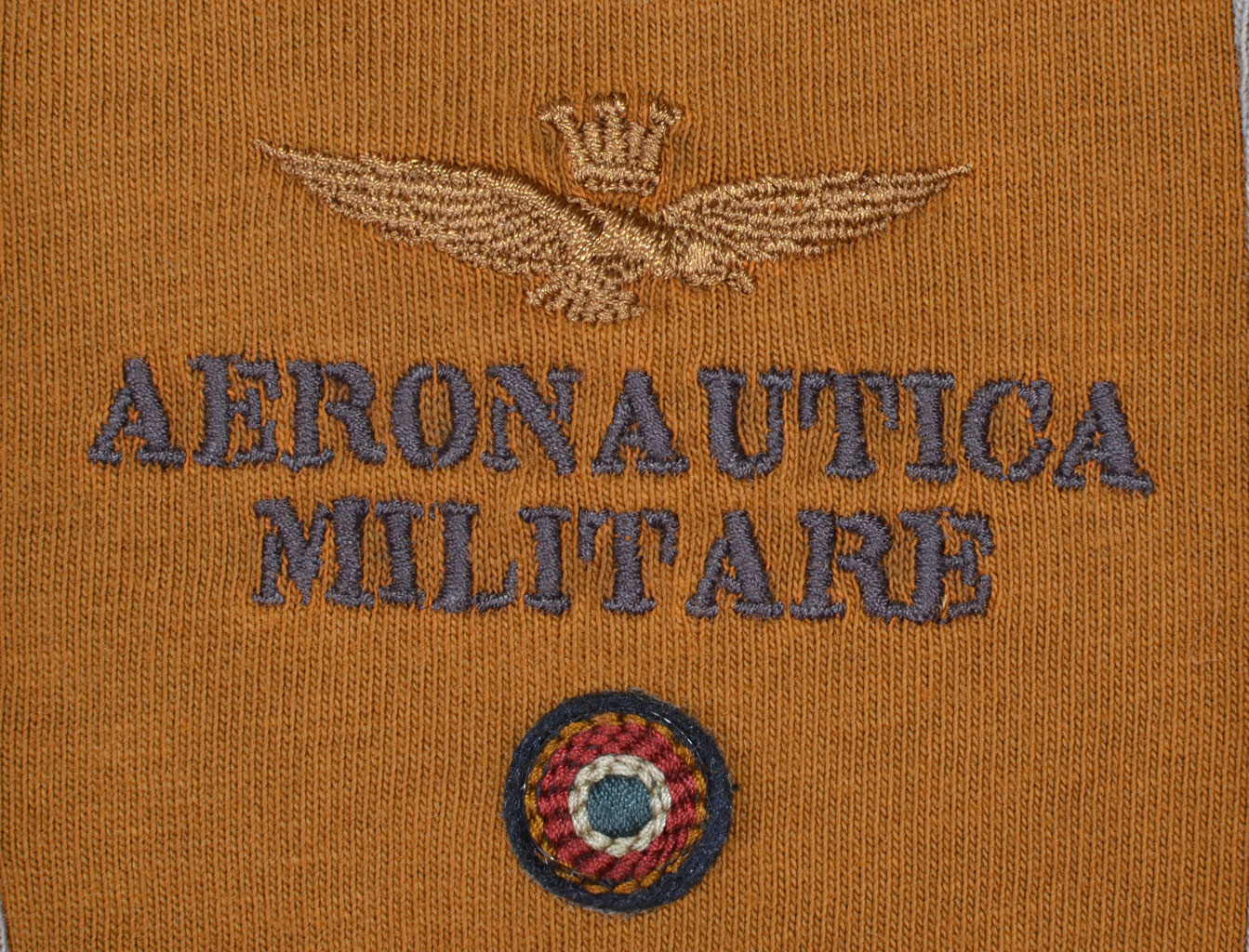 Поло-лонгслив AERONAUTICA MILITARE tortora/marrone/arancio (PO 1098) 