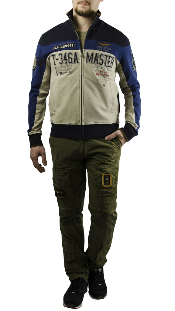 Толстовка AERONAUTICA MILITARE blue inchiostro (FE 1158) 