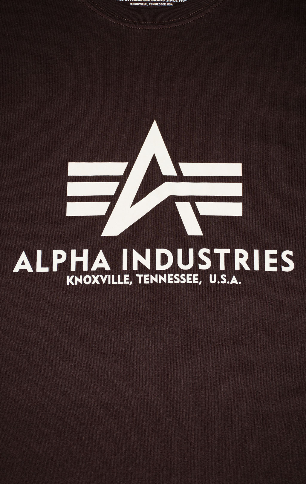 Футболка ALPHA INDUSTRIES BASIC T hunter brown 