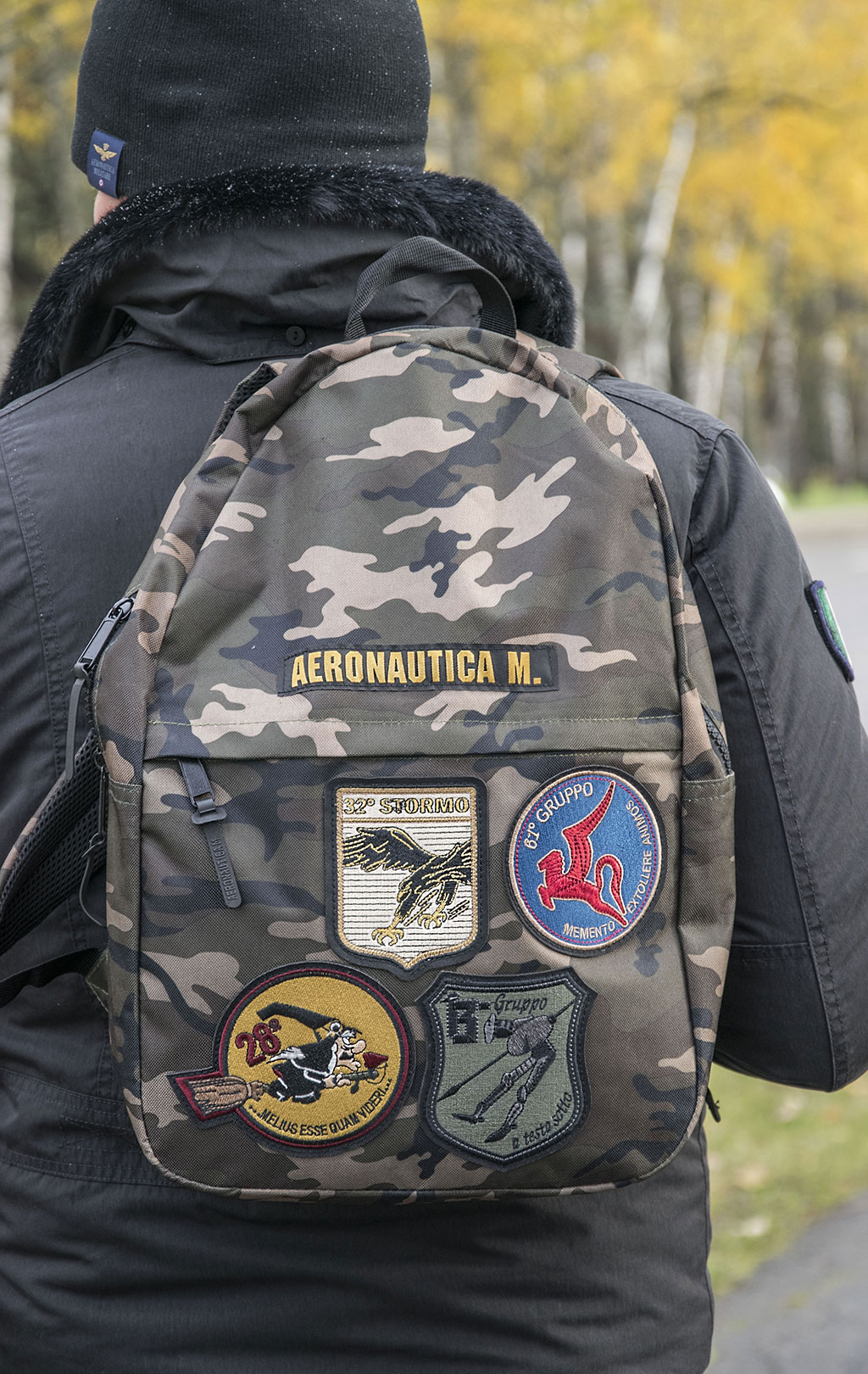 Рюкзак AERONAUTICA MILITARE PADDED BACK PACK FW 22/23/CN camouflage (BO 1087) 