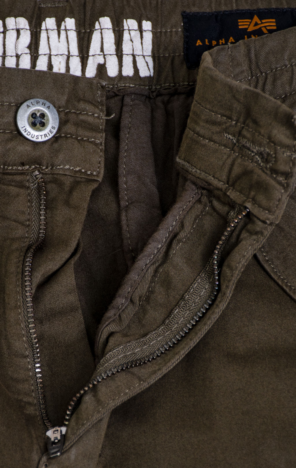 Брюки-карго ALPHA INDUSTRIES AIRMAN black olive 