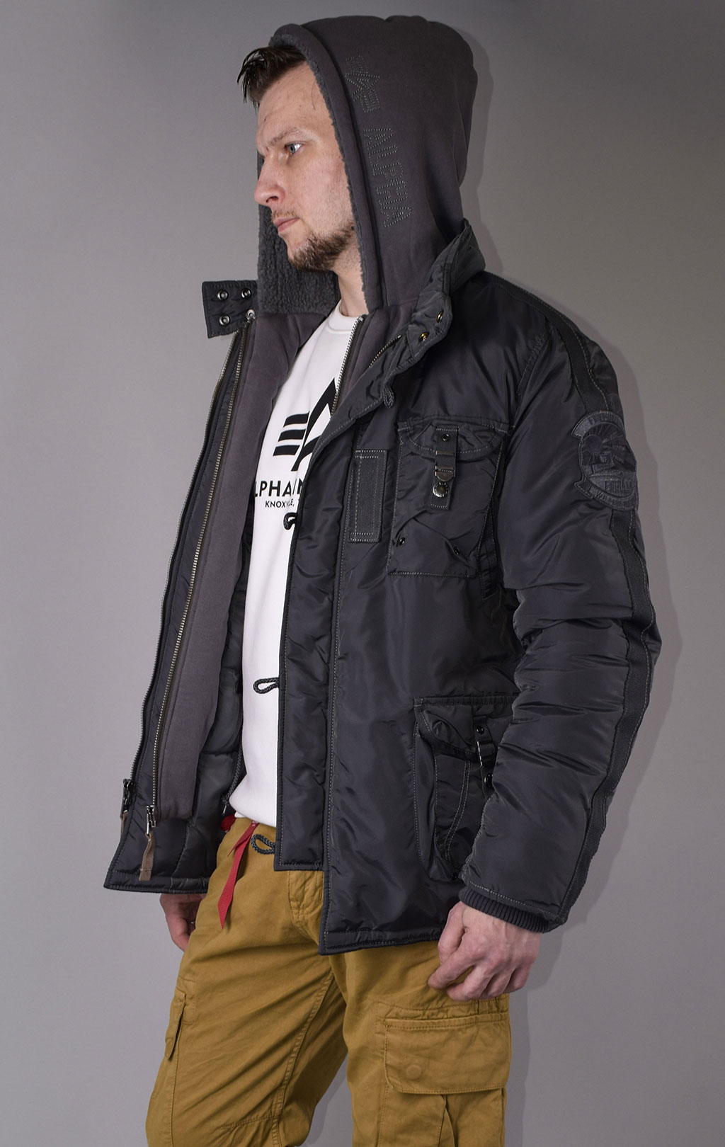 Куртка ALPHA INDUSTRIES COBBS-II dark gun metal 