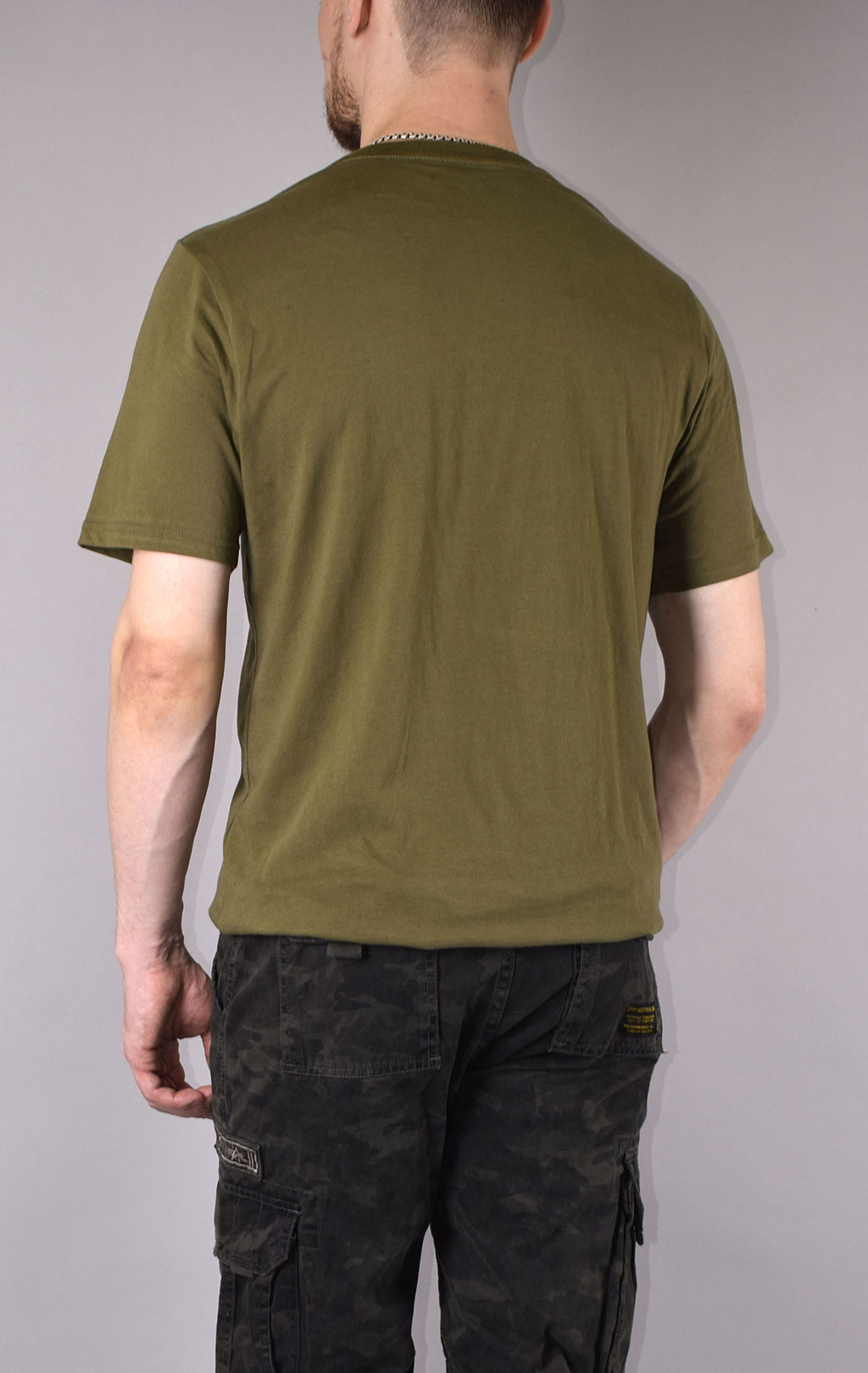 Футболка ALPHA INDUSTRIES 60TH ANNIVERSARY deep olive 