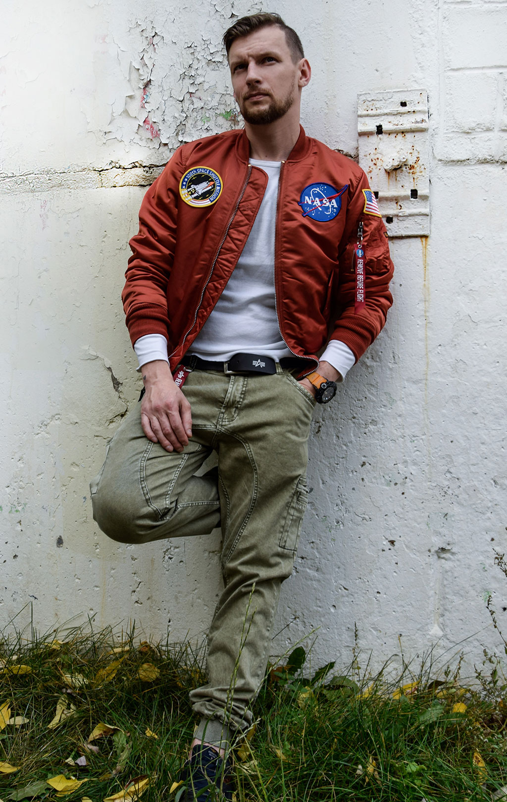 Бомбер ALPHA INDUSTRIES NASA MA-1 rust 