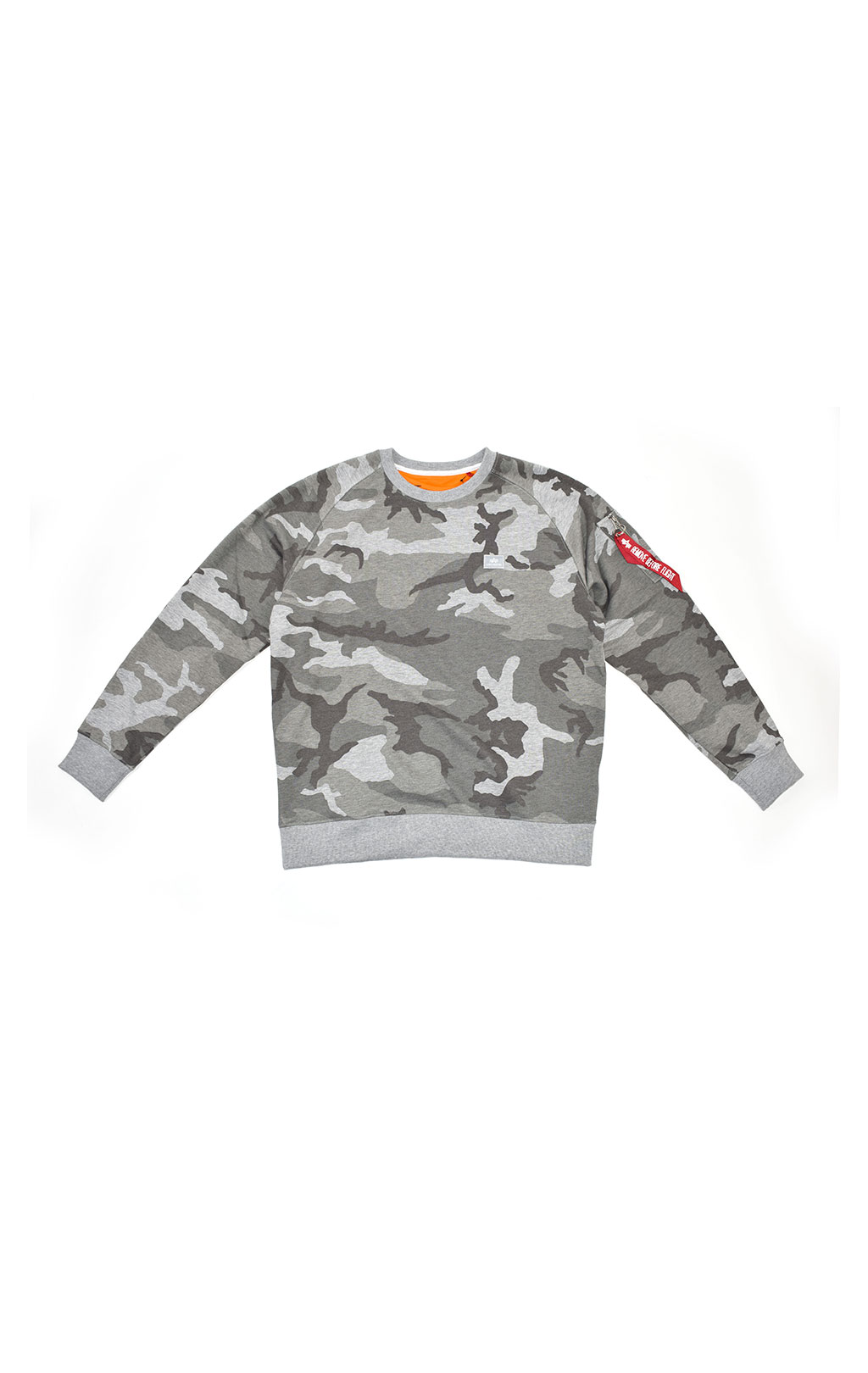 Свитшот ALPHA INDUSTRIES X-FIT SWEAT grey camo 