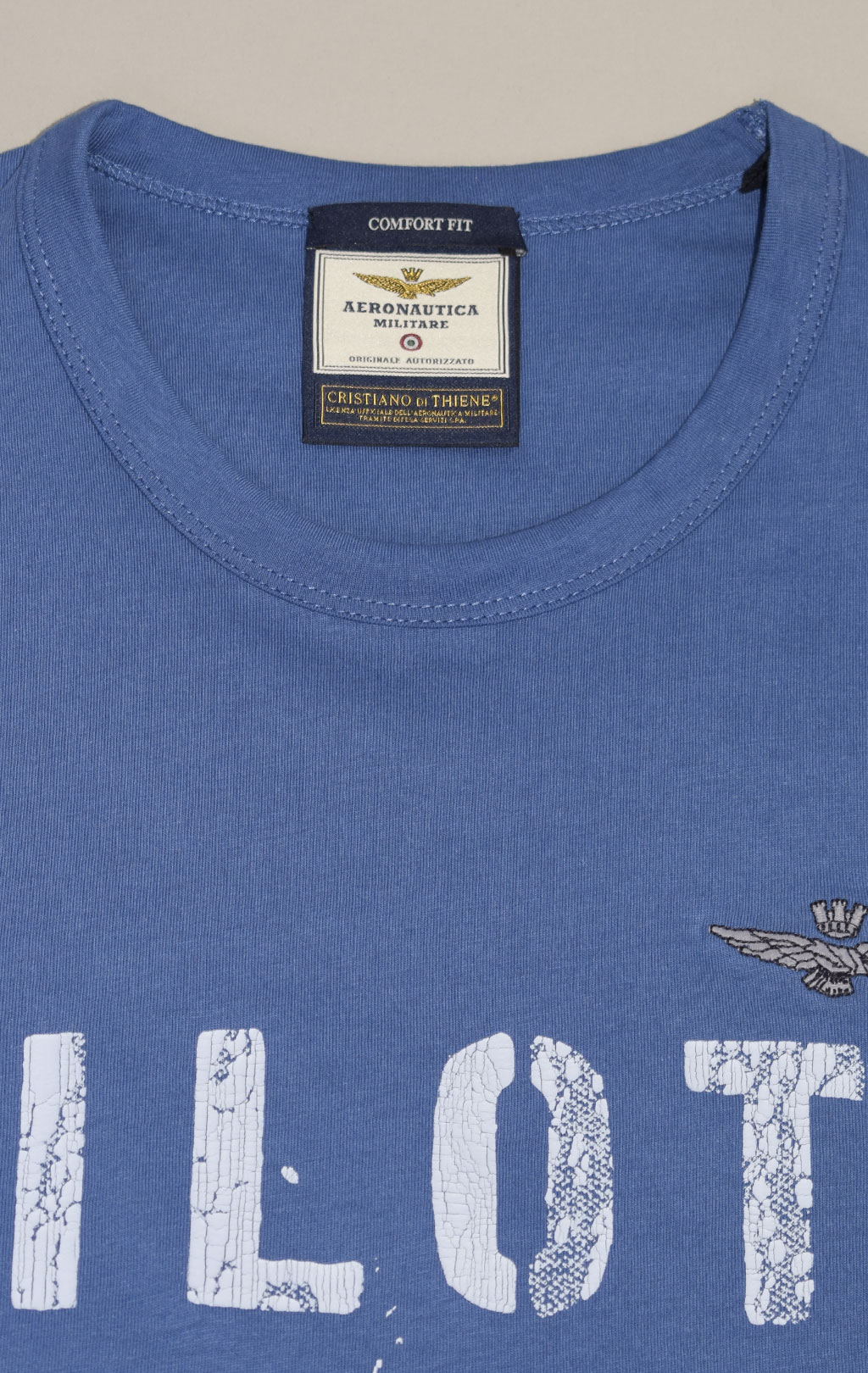 Футболка AERONAUTICA MILITARE SS 23/BD indaco (TS 2092) 