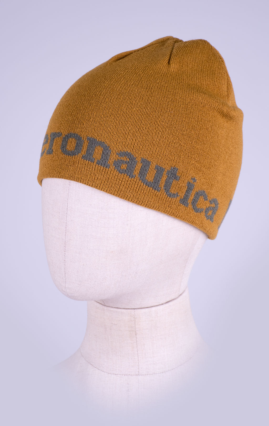 Шапка вязаная AERONAUTICA MILITARE FW 26/27/CN yellow curry (CU 0093) 