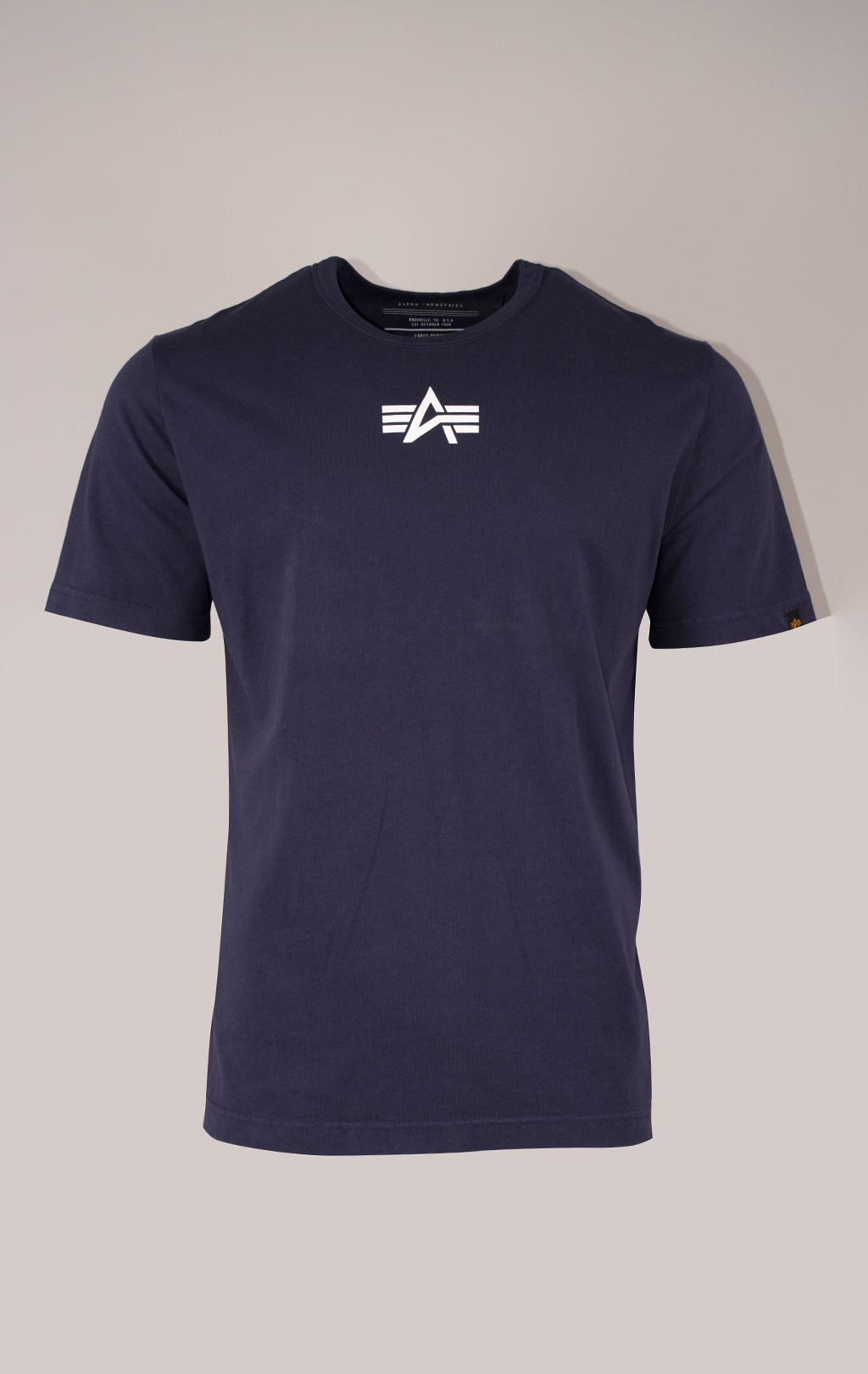 Футболка ALPHA INDUSTRIES BORN OF PURPOSE TEE плотная FW 24/25 replica blue 