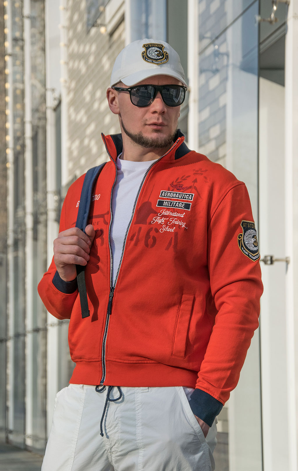 Олимпийка AERONAUTICA MILITARE SS 23/TR arancio (FE 1748) 