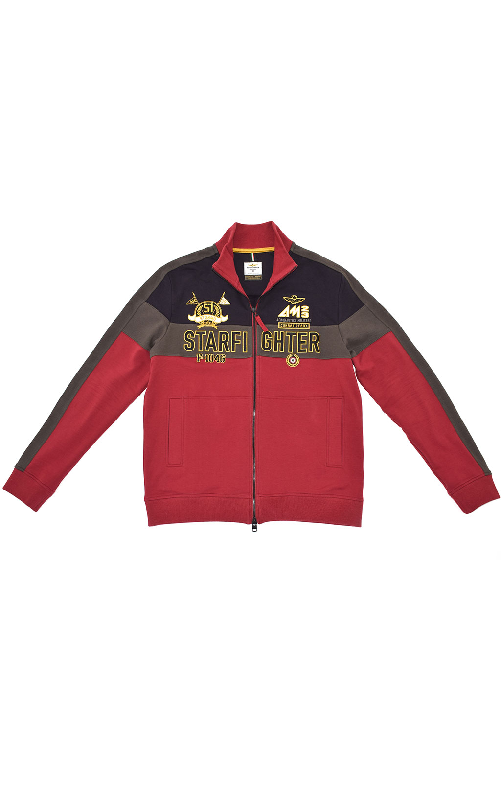 Олимпийка AERONAUTICA MILITARE FW 20/21/TR rosso/black/verde scuro (FE 1524) 