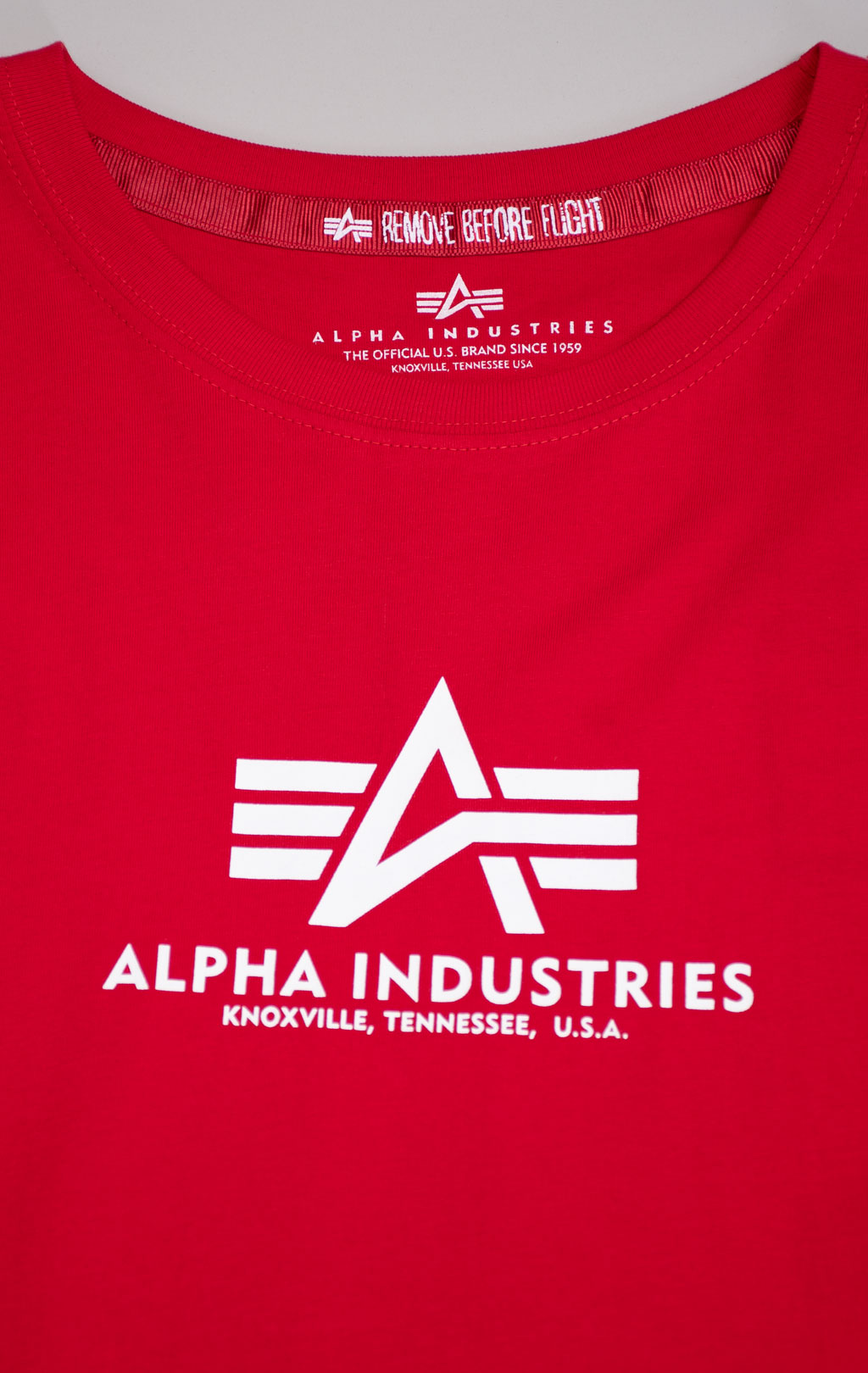 Женская футболка ALPHA INDUSTRIES NEW BASIC T speed red 