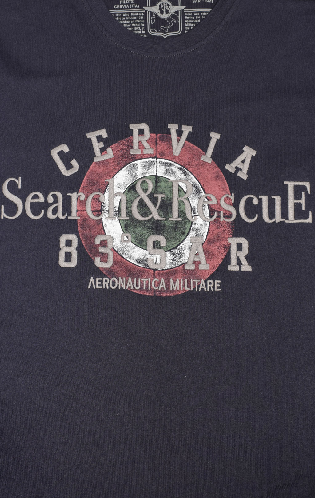 Футболка AERONAUTICA MILITARE SS 23/BD blue navy (TS 2085)