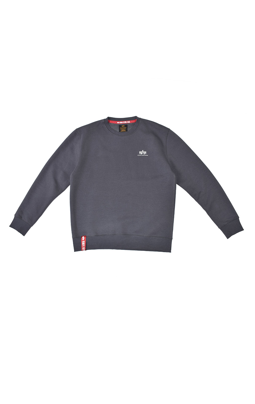 Свитшот ALPHA INDUSTRIES BASIC SWEATER SMALL LOGO greyblack 