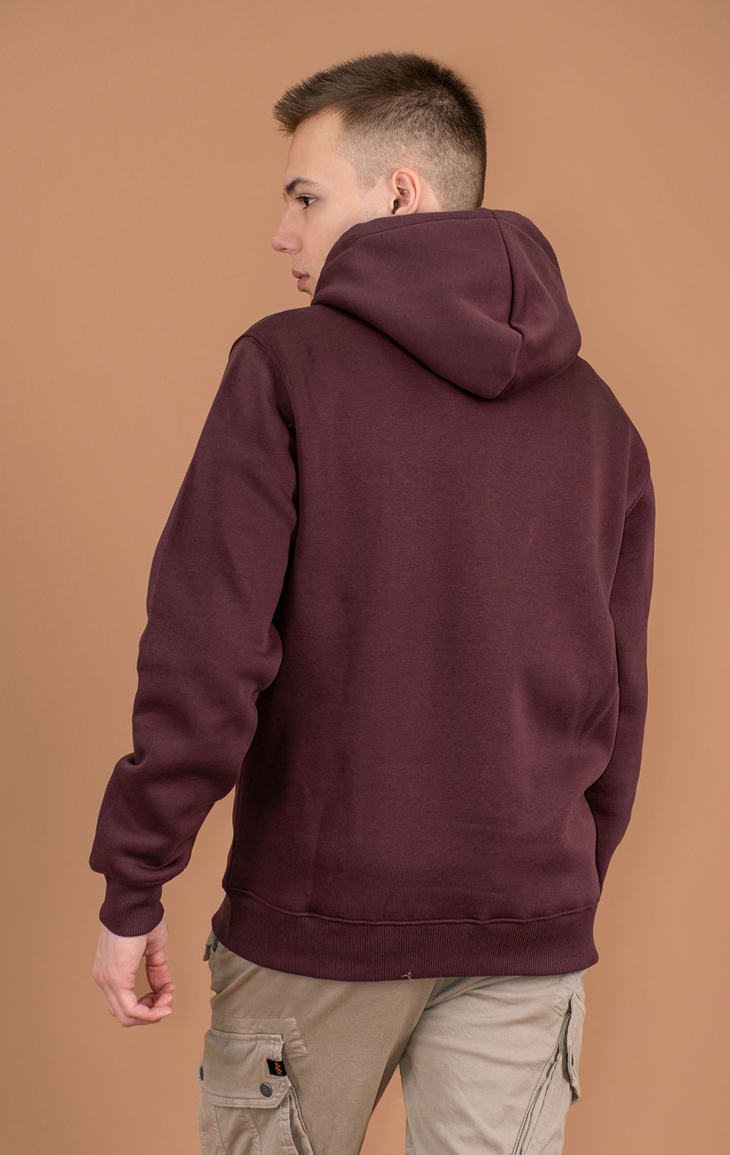 Толстовка ALPHA INDUSTRIES BASIC HOODY deep maroon 