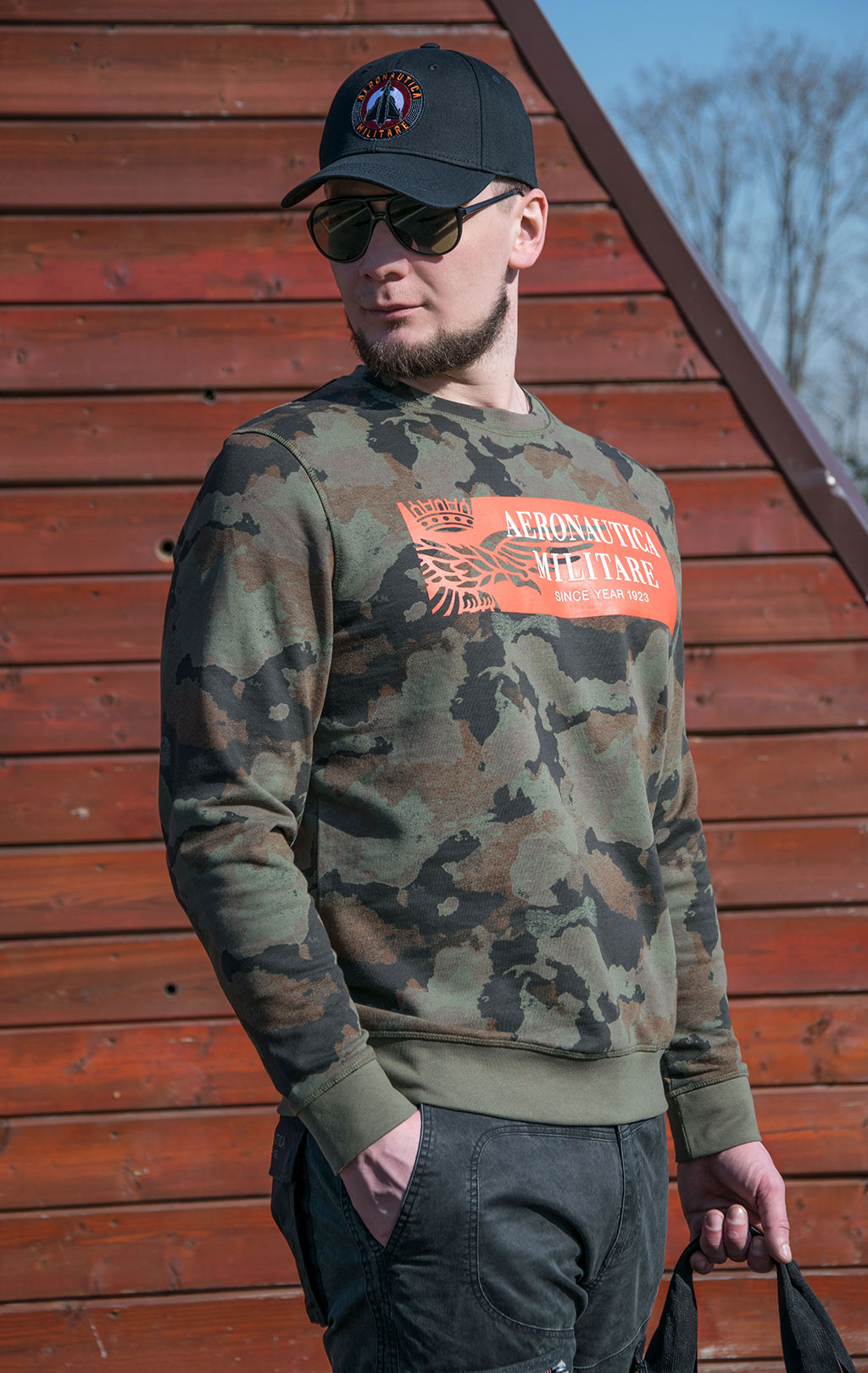 Свитшот AERONAUTICA MILITARE SS 22/BD camouflage pilot (FE 1669) 