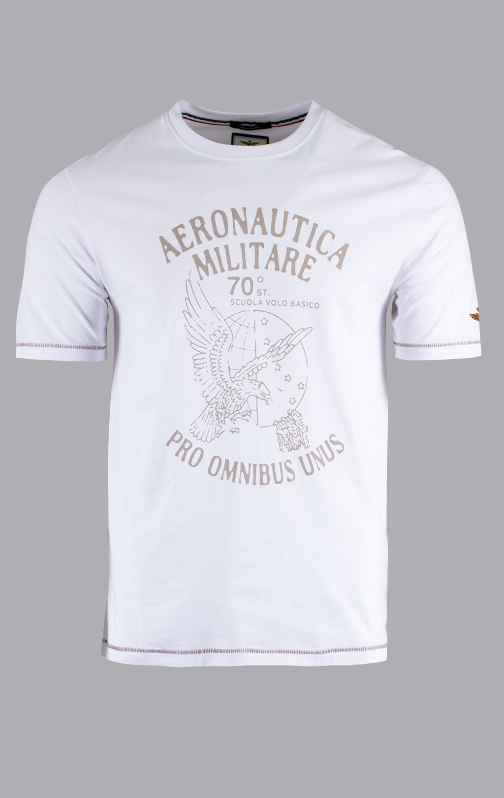 Футболка AERONAUTICA MILITARE SS 26/BD off white (TS 2542) 