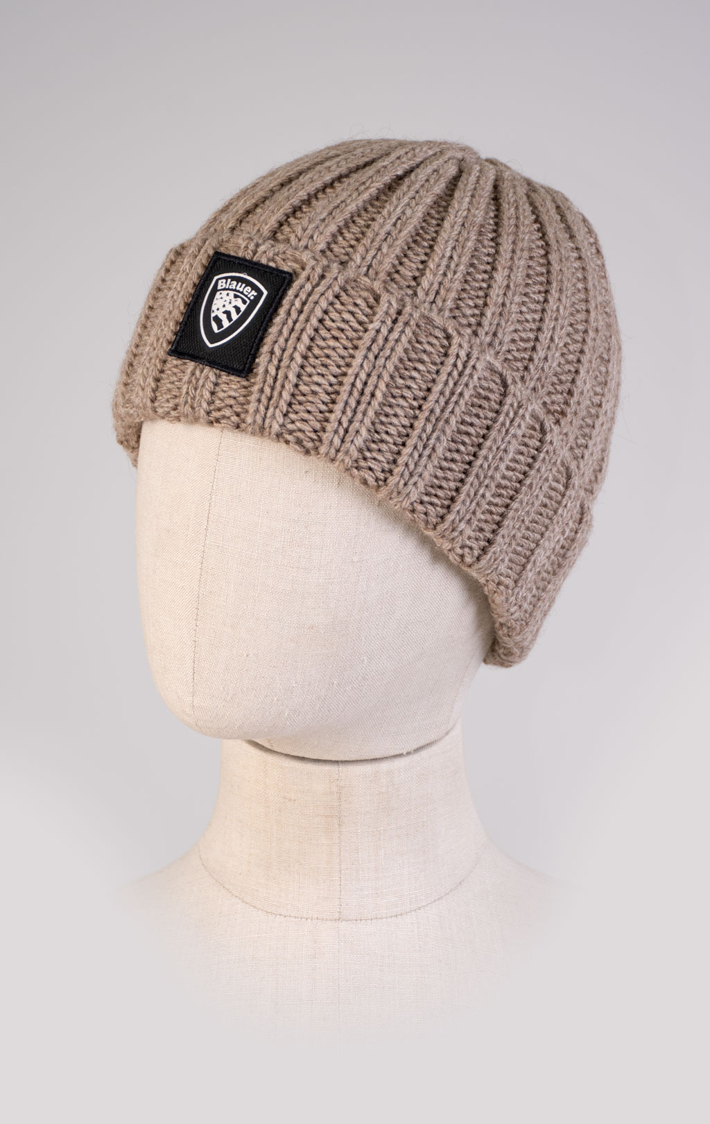 Шапка вязаная BLAUER KIBLY FW 25/26 melange cotton (A05301) 