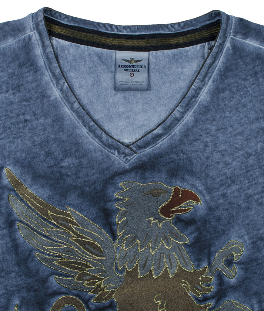 Женская футболка AERONAUTICA MILITARE blue navy (TS 1365) 