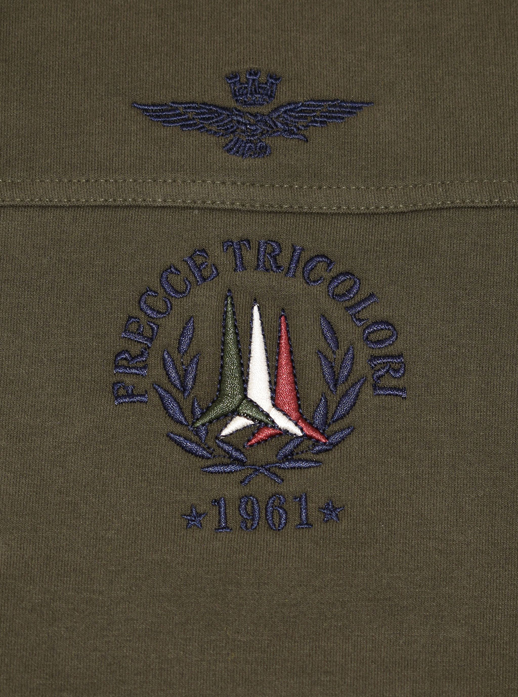 Толстовка AERONAUTICA MILITARE FW 19/20 verde marcio (FE 1305) 