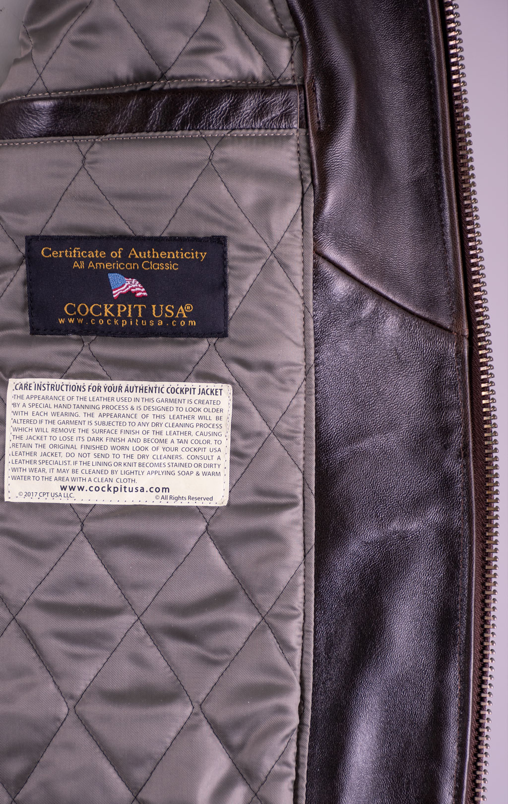 Куртка-пилот COCKPIT G-1 NAVY кожа brown (Z201035) 