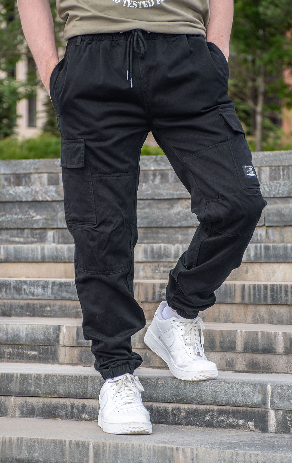 Брюки джоггеры ALPHA INDUSTRIES COTTON JOGGER SS 24 m black 