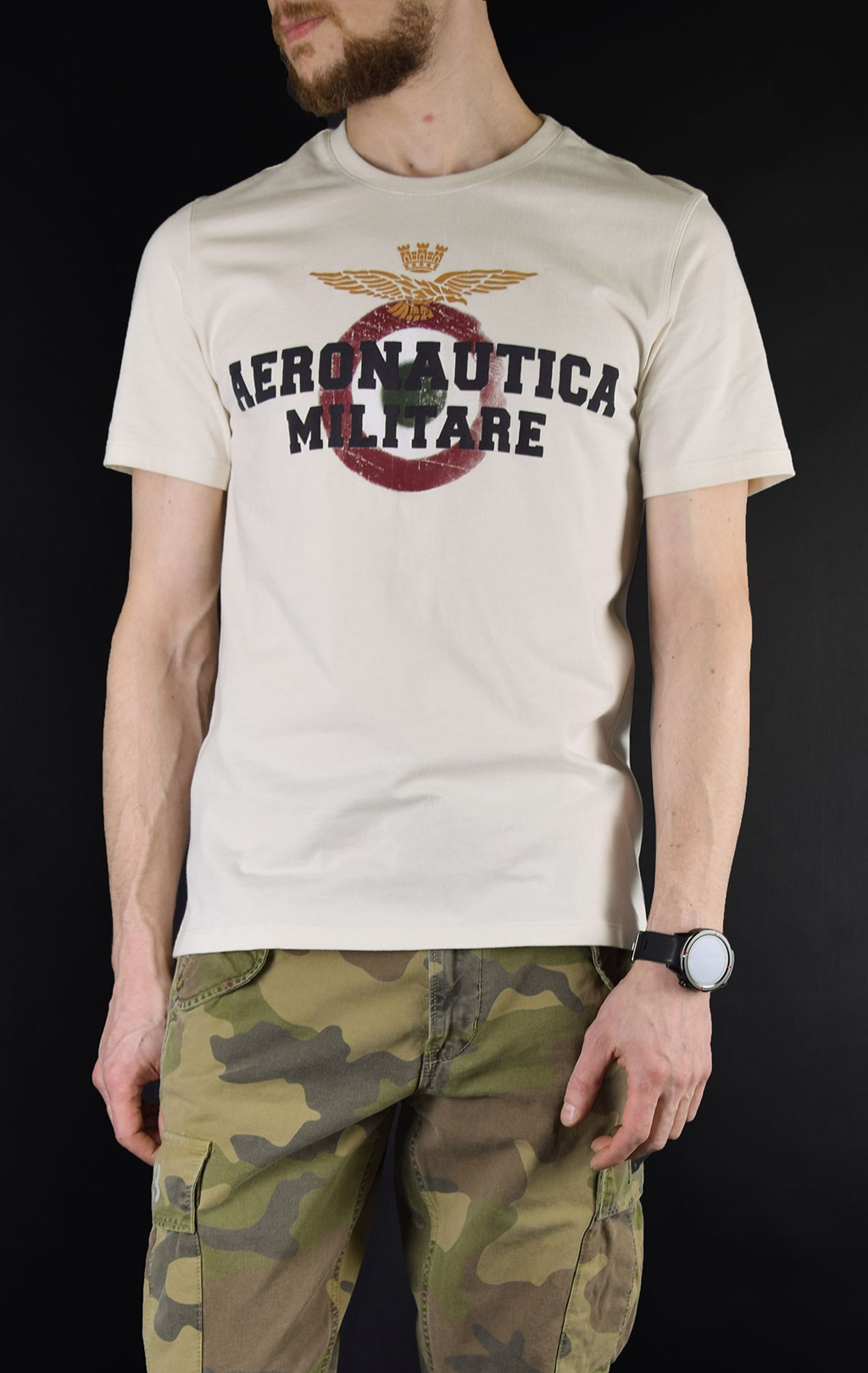 Футболка AERONAUTICA MILITARE SS 19/PT sabbia (TS 1617) 