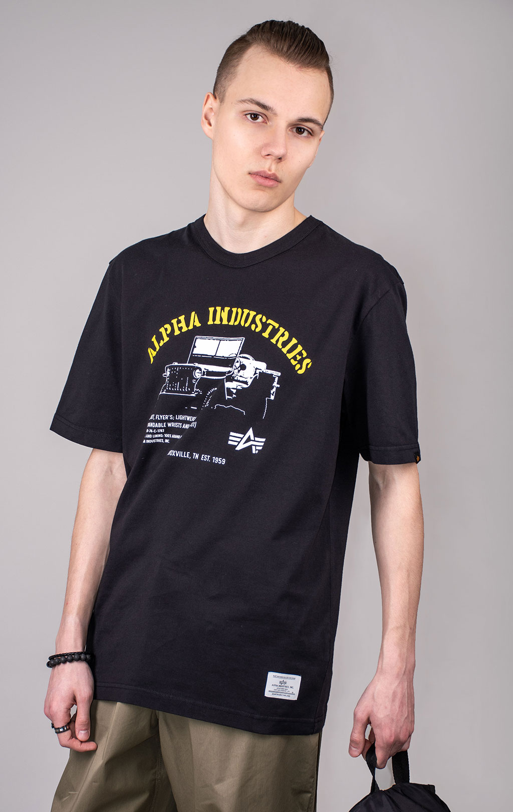 Футболка ALPHA INDUSTRIES ALPHA JEEP TEE SS 24 black 