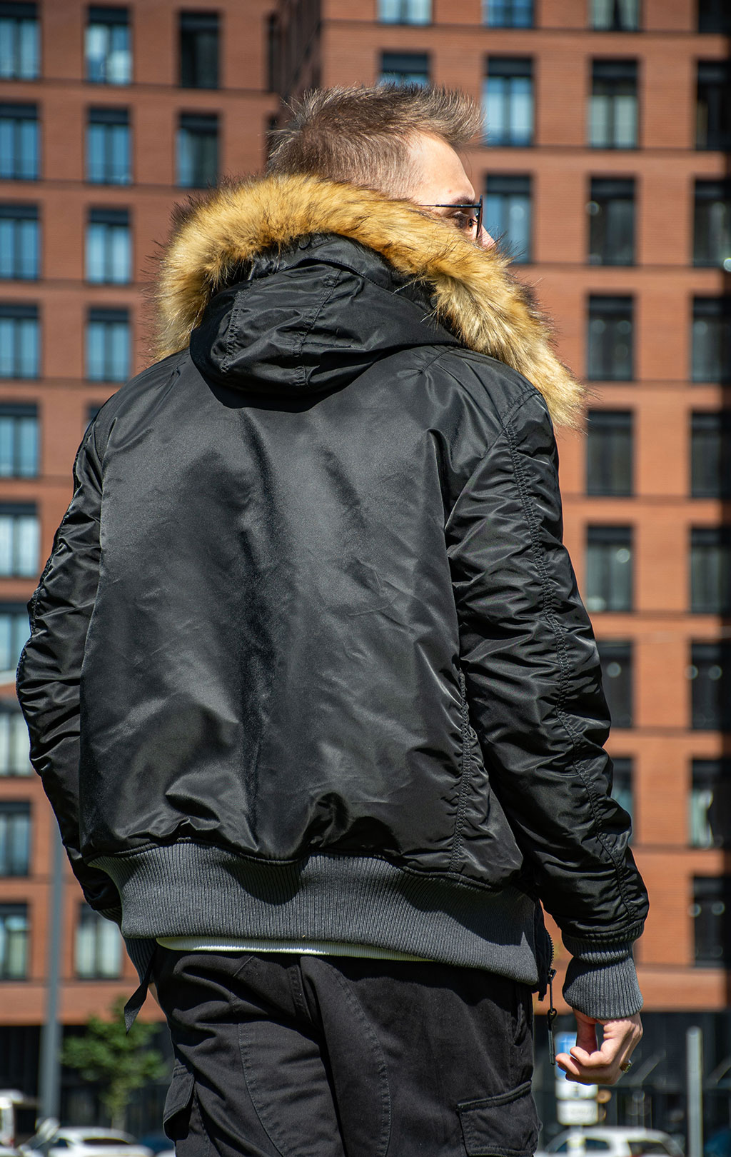 Куртка ALPHA INDUSTRIES MA-1 HOODED CW black 