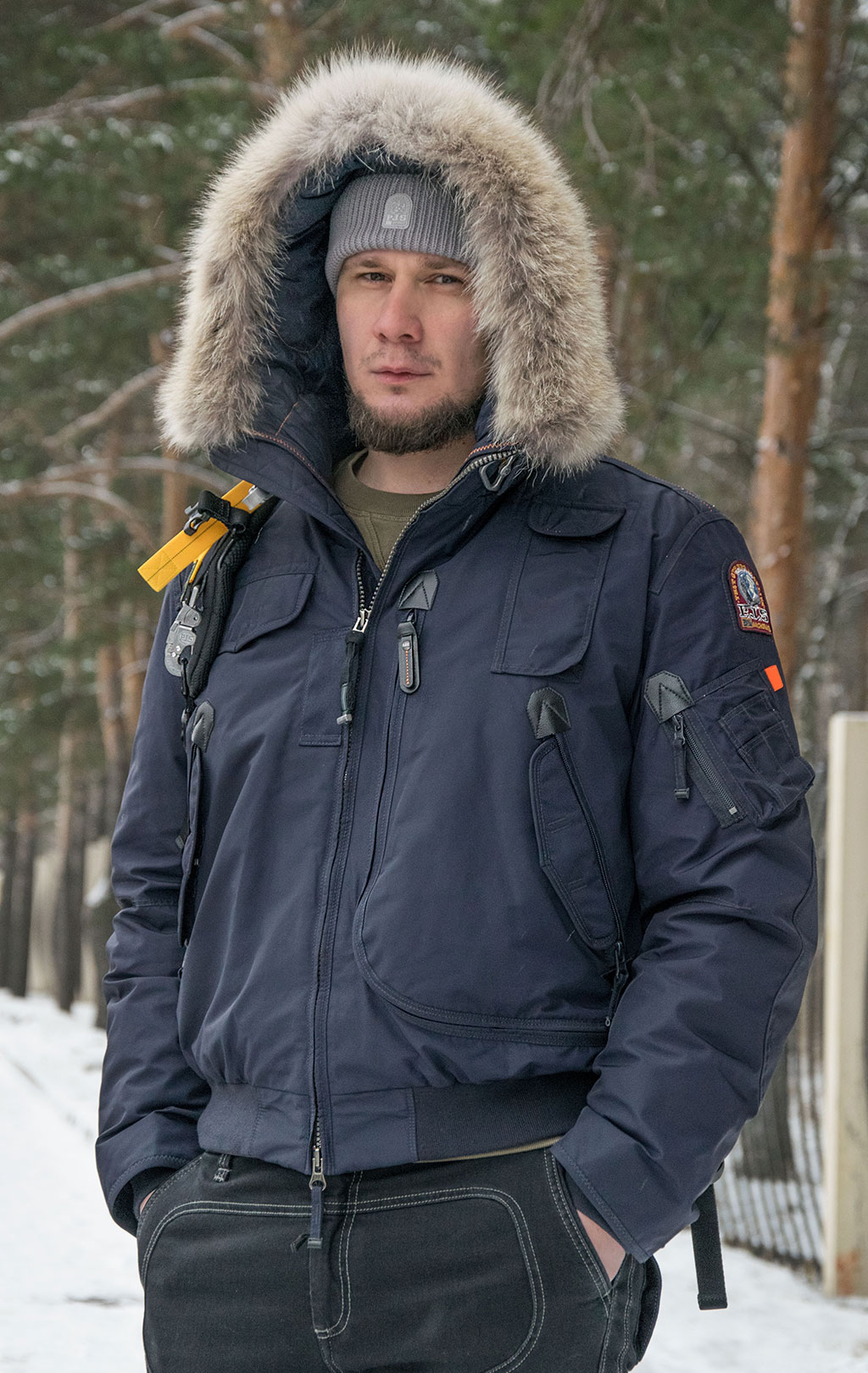 Аляска-пуховик PARAJUMPERS GOBI navy 