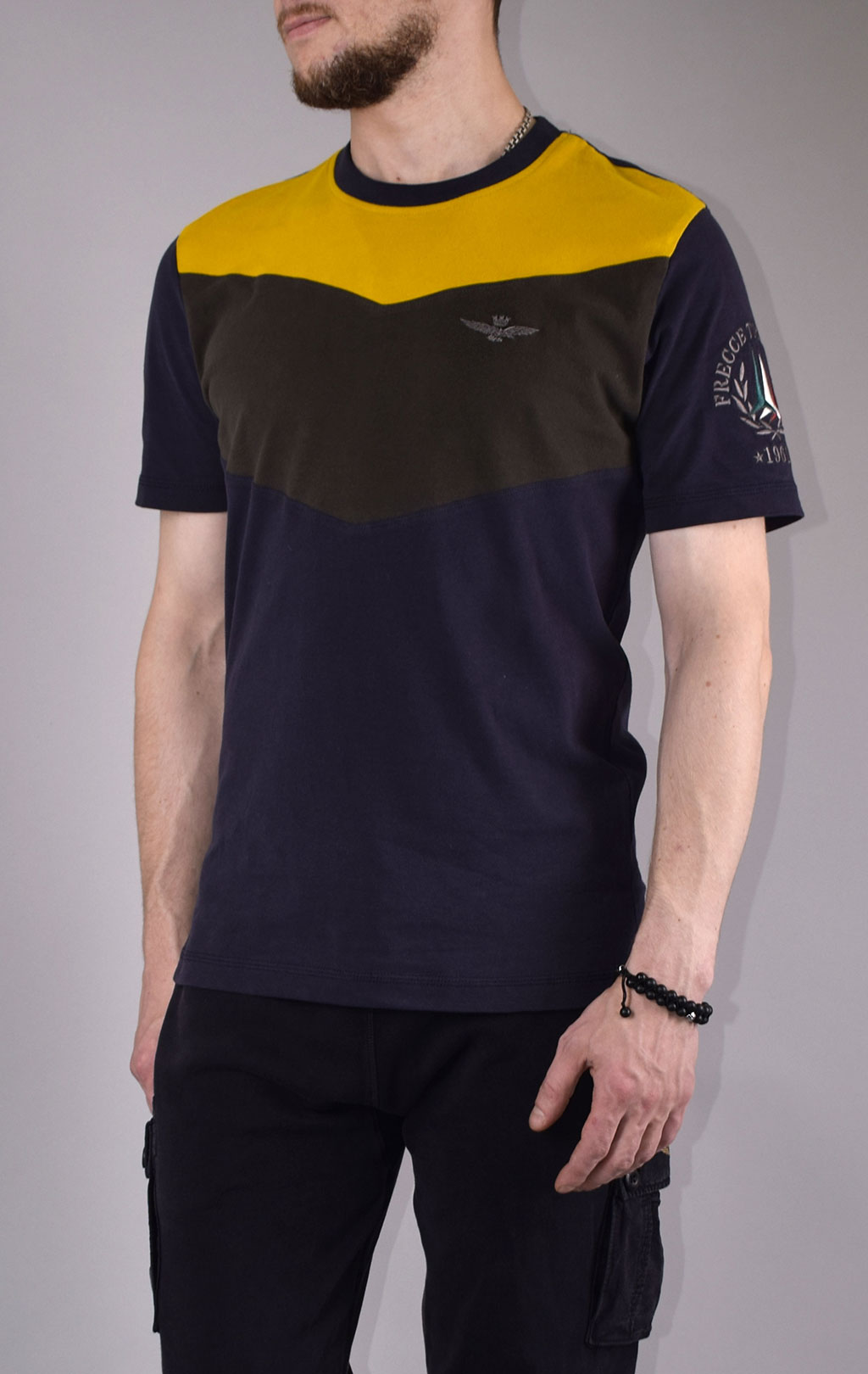 Футболка AERONAUTICA MILITARE FW 19/20 giallo/verde (TS 1645) 