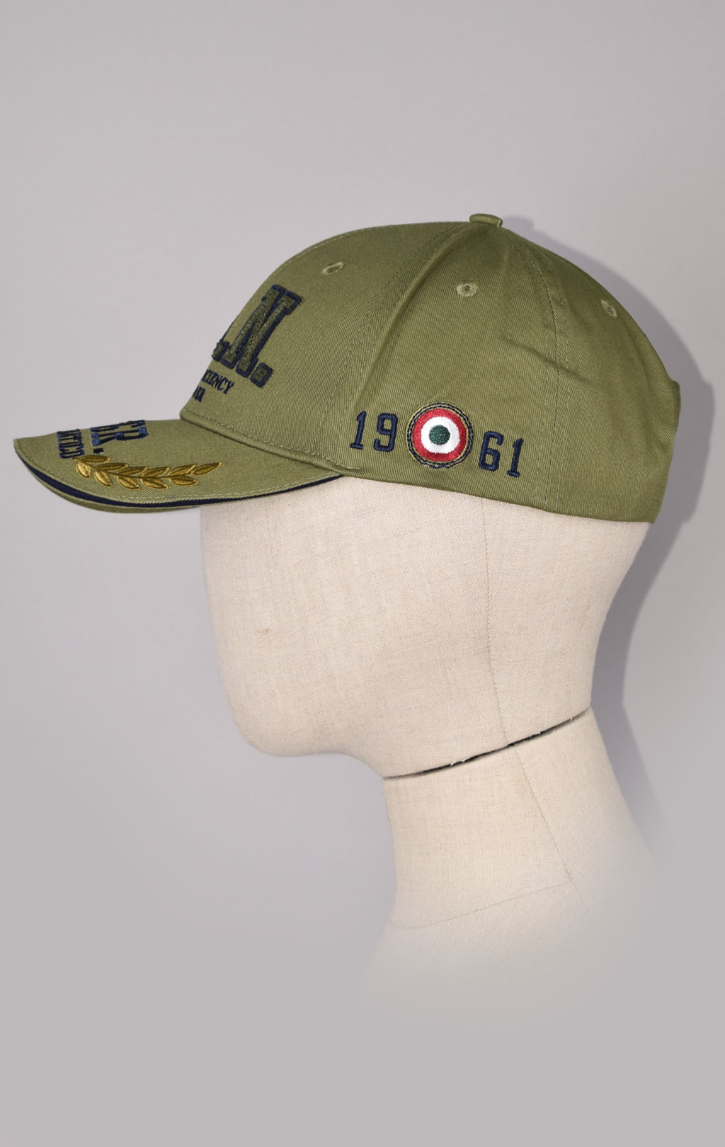 Бейсболка AERONAUTICA MILITARE FW 23/24/CN verde militare (HA 1154) 