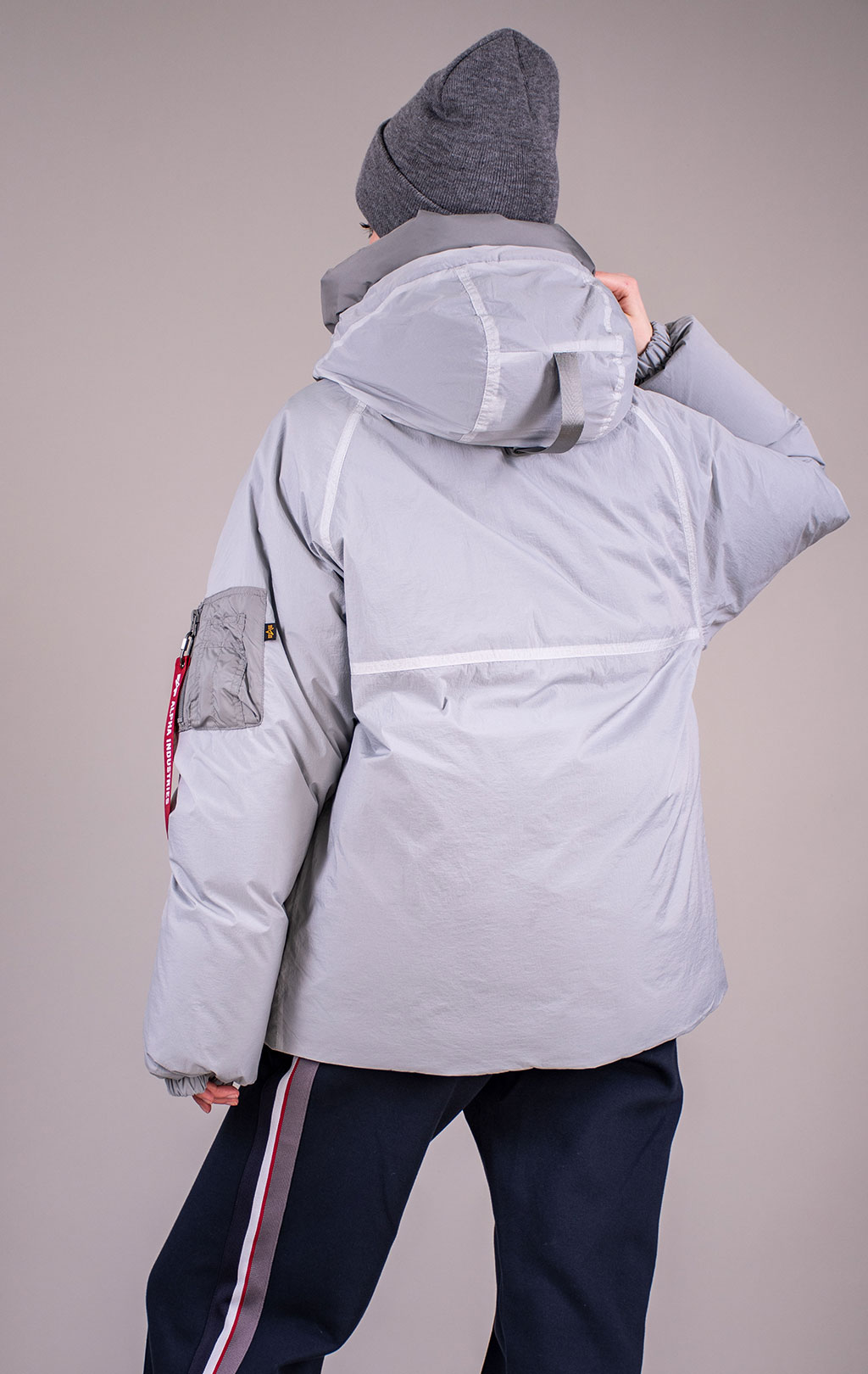 Куртка ALPHA INDUSTRIES SHEER PUFFER PARKA FW 25/26 light gray 