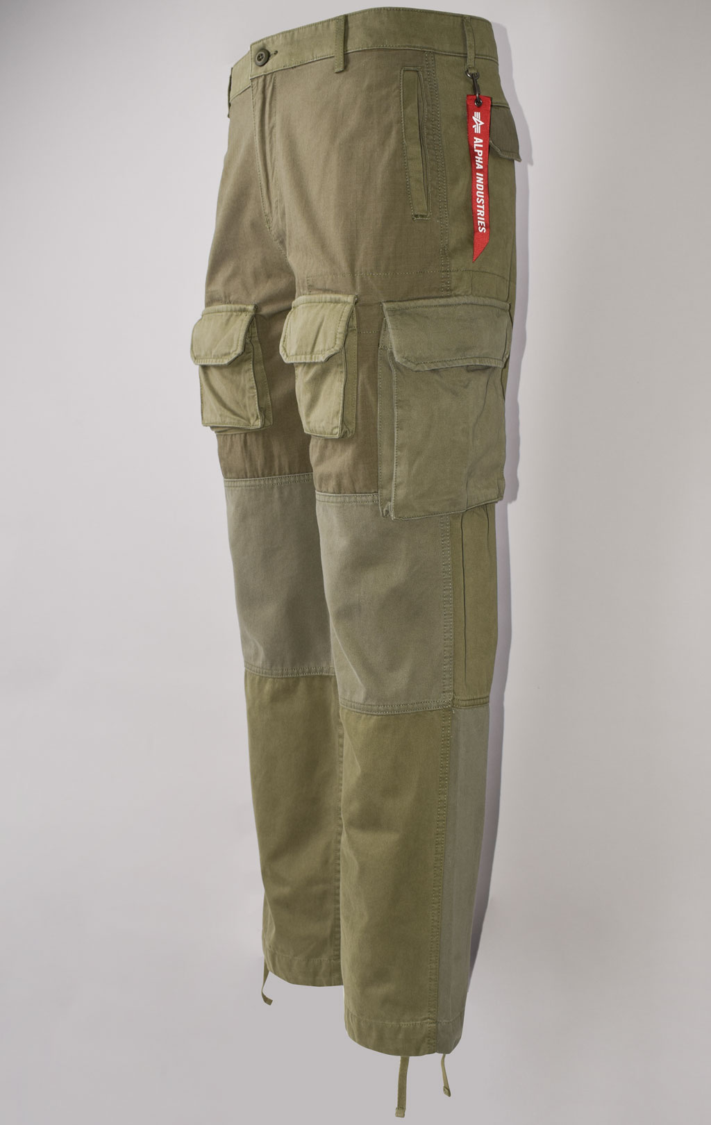 Брюки-карго ALPHA INDUSTRIES MIXED MEDIA CARGO PANT SS 23 OG-107 green 