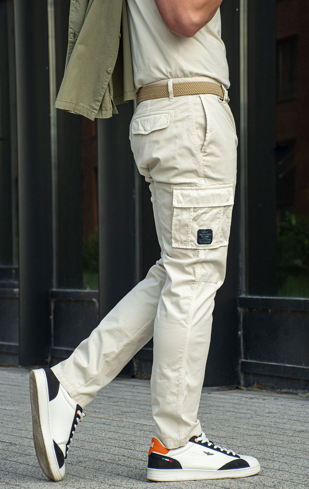 Брюки-карго AERONAUTICA MILITARE SS 26/AL ghiaccio (PA 1329) 