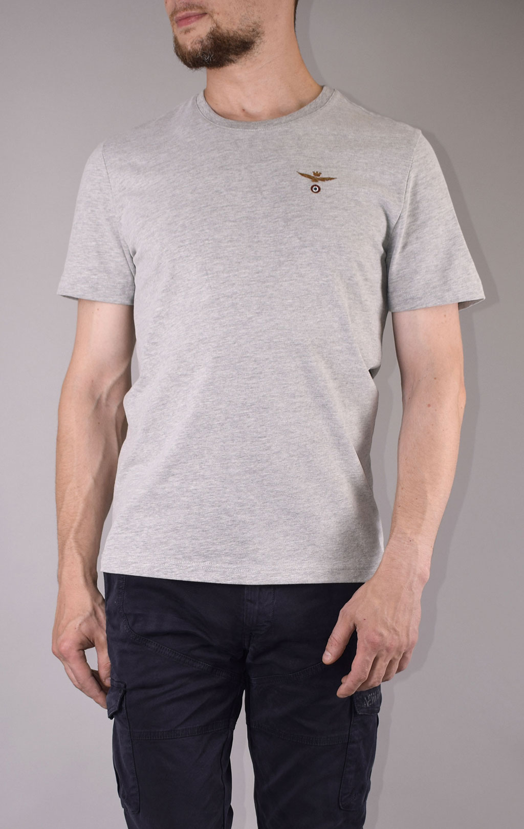 Футболка AERONAUTICA MILITARE FW 19/20 grigio melange (TS 1343) 