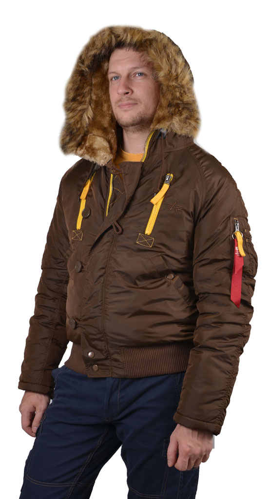 Аляска короткая ALPHA INDUSTRIES PPS N-2B brown 