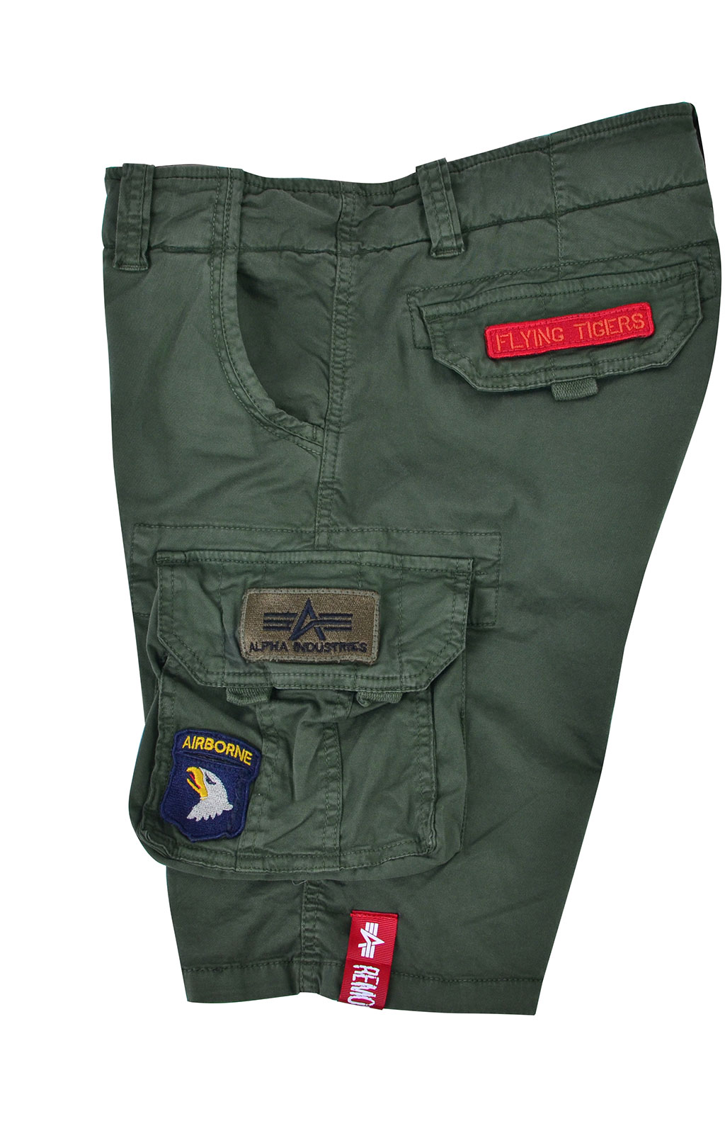 Шорты ALPHA INDUSTRIES CREW SHORT PATCH dark olive 