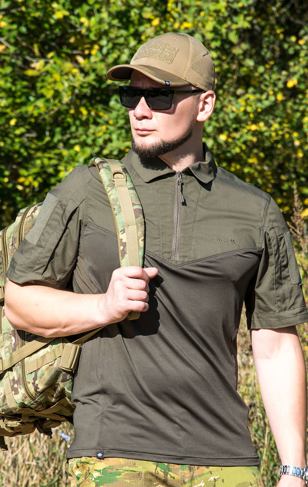 Рубашка Combat shirt Pentagon RANGER TAC-FRESH короткий рукав ranger green 06RG 02013-SH 