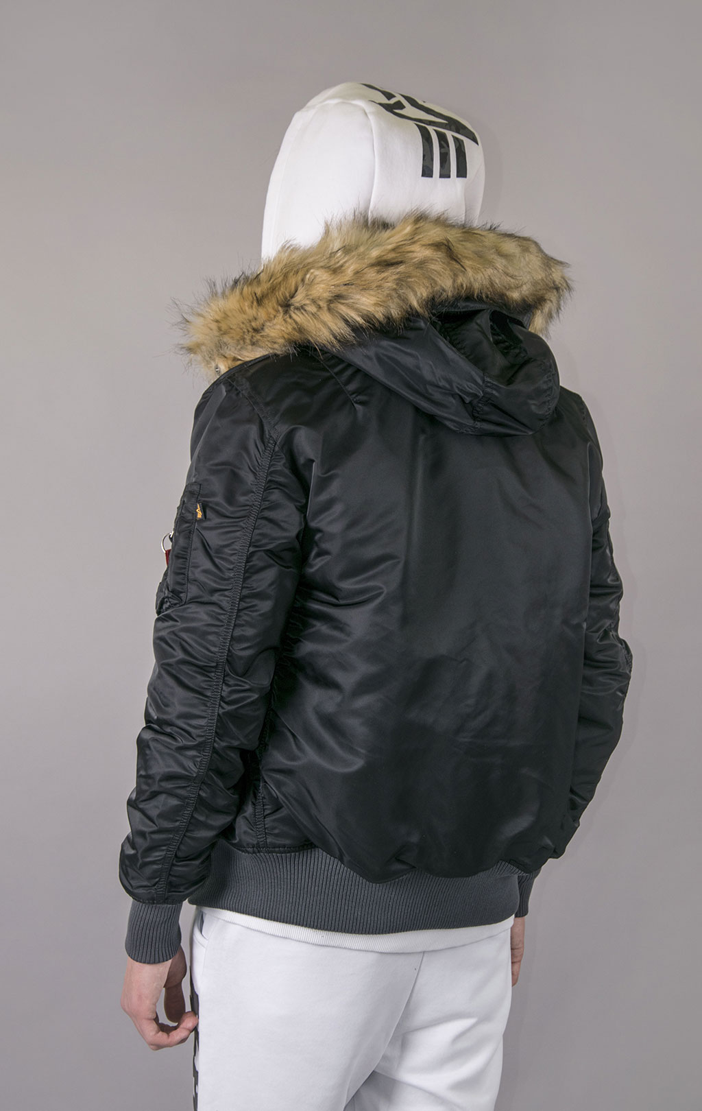 Куртка ALPHA INDUSTRIES HOODED CW MA-1 black 