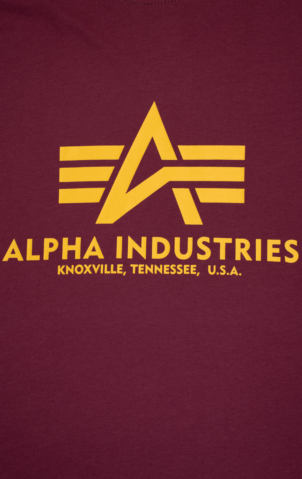 Футболка ALPHA INDUSTRIES BASIC T burgundy 