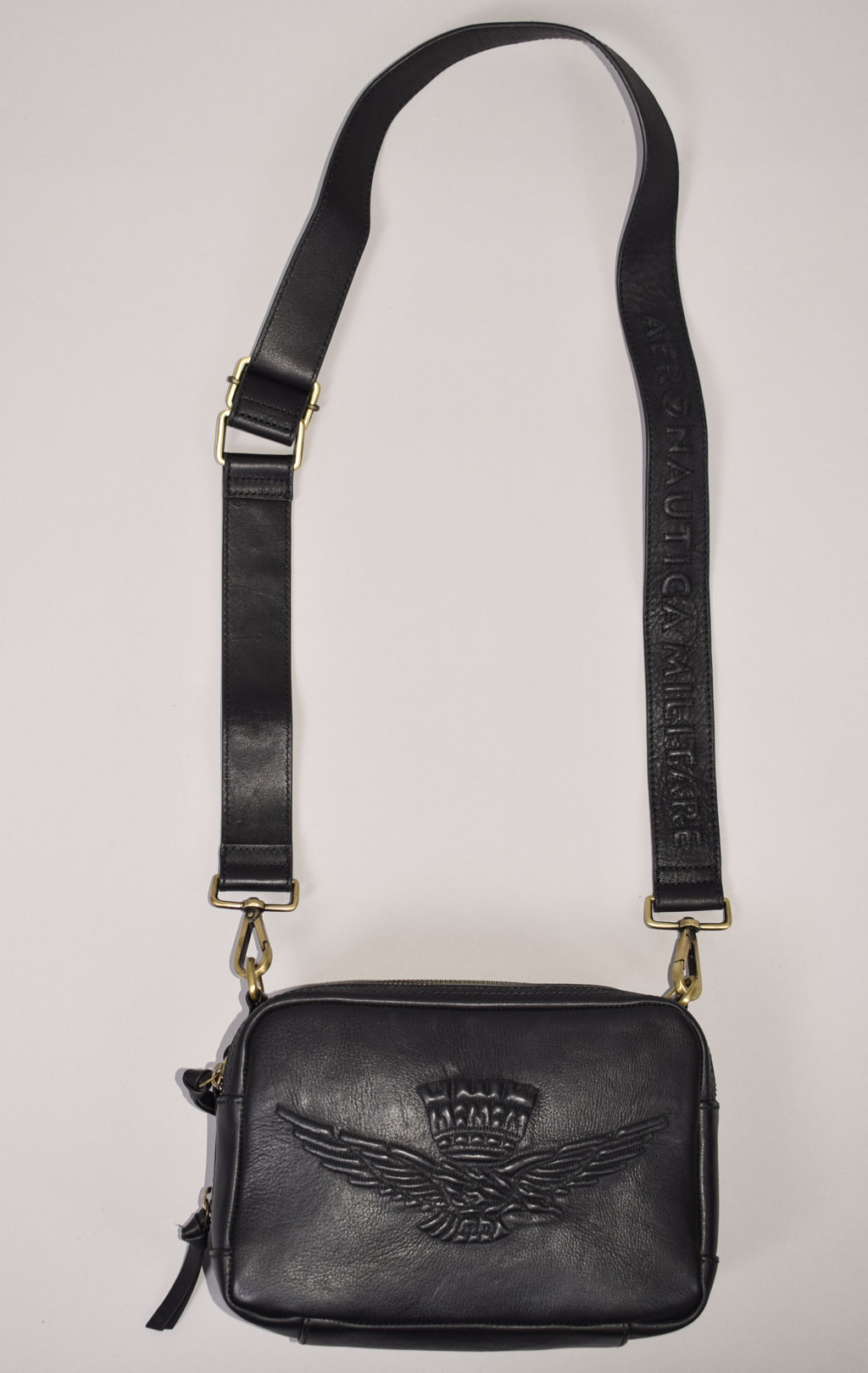 Женская сумка AERONAUTICA MILITARE SHOULDER BAG FW 23/24/IN nero (BO 1101)