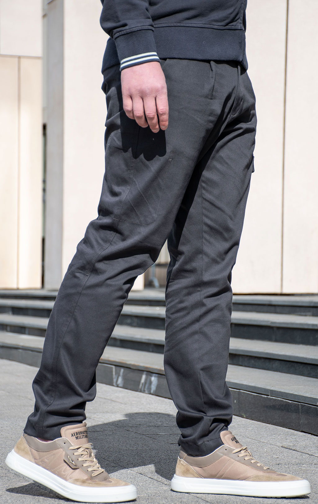 Брюки-карго AERONAUTICA MILITARE big size SS 24/TR anthracite grey (PA 1579) 