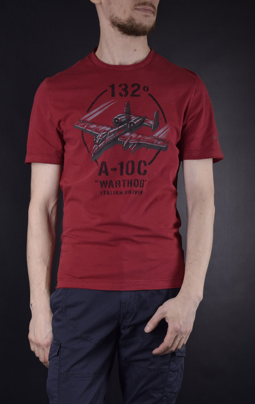 Футболка AERONAUTICA MILITARE SS19 rosso (TS 1601) 