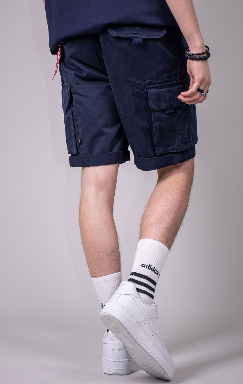 Шорты ALPHA INDUSTRIES CREW SHORT SS 24 m replica blue 