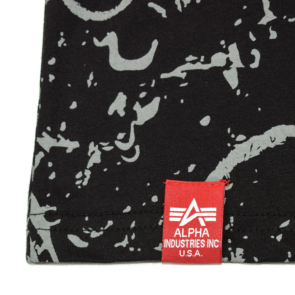 Футболка ALPHA INDUSTRIES MOON LANDING T black 